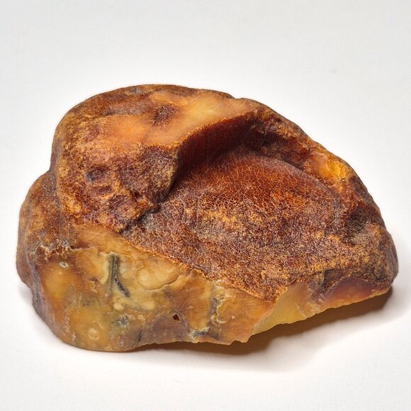 Raw Baltic Amber 62g 71x41x37mm Natural Rough, Honey amber - Picture 6 of 9